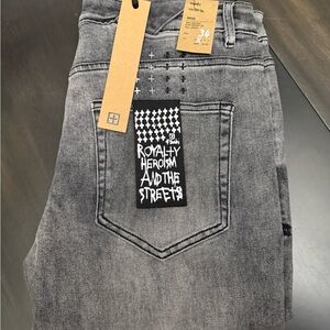 Ksubi Chitch+ Grey Washed Distressed Denim
